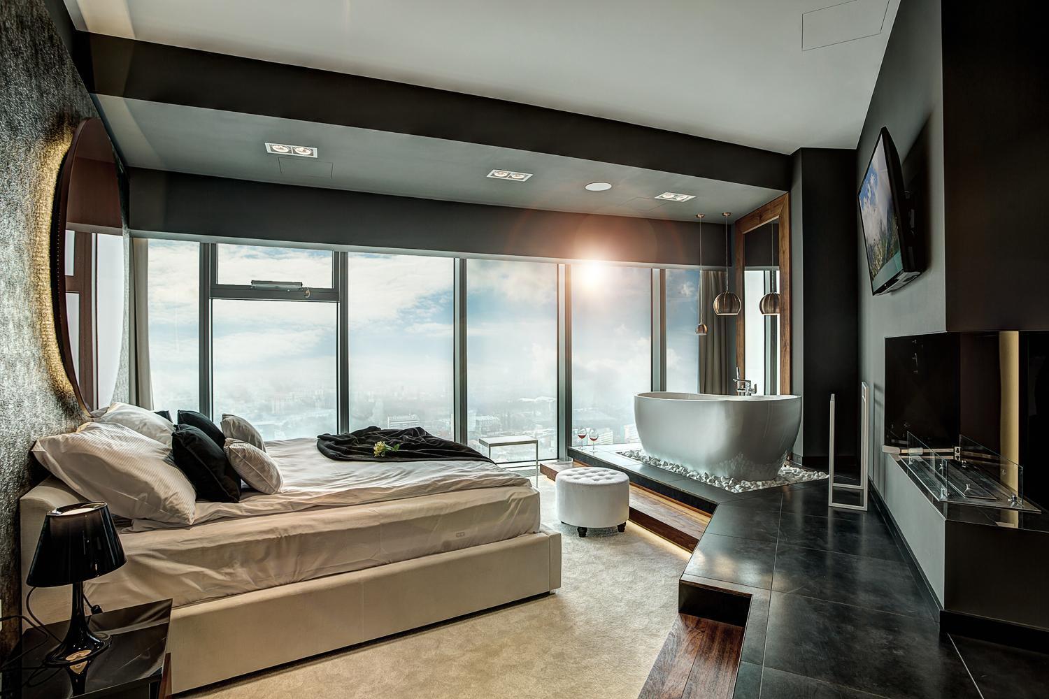 ורוצלב 30Th+ Floor Apartments In Sky Tower מראה חיצוני תמונה